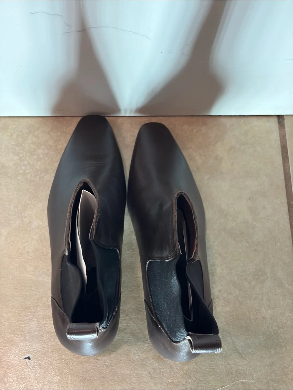 New Madewell The Dimes Chelsea Boots Turkish Coffee Leather Size 9
